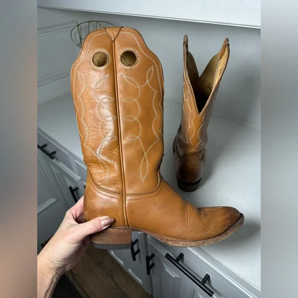 Idyllwind Western Cowboy Boots Tan Leather Embroidered Cowgirl Women’s 9.5B - Picture 8 of 10